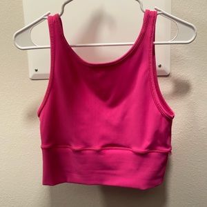 Power Pivot Ribbed Tank Top Sonic Pink